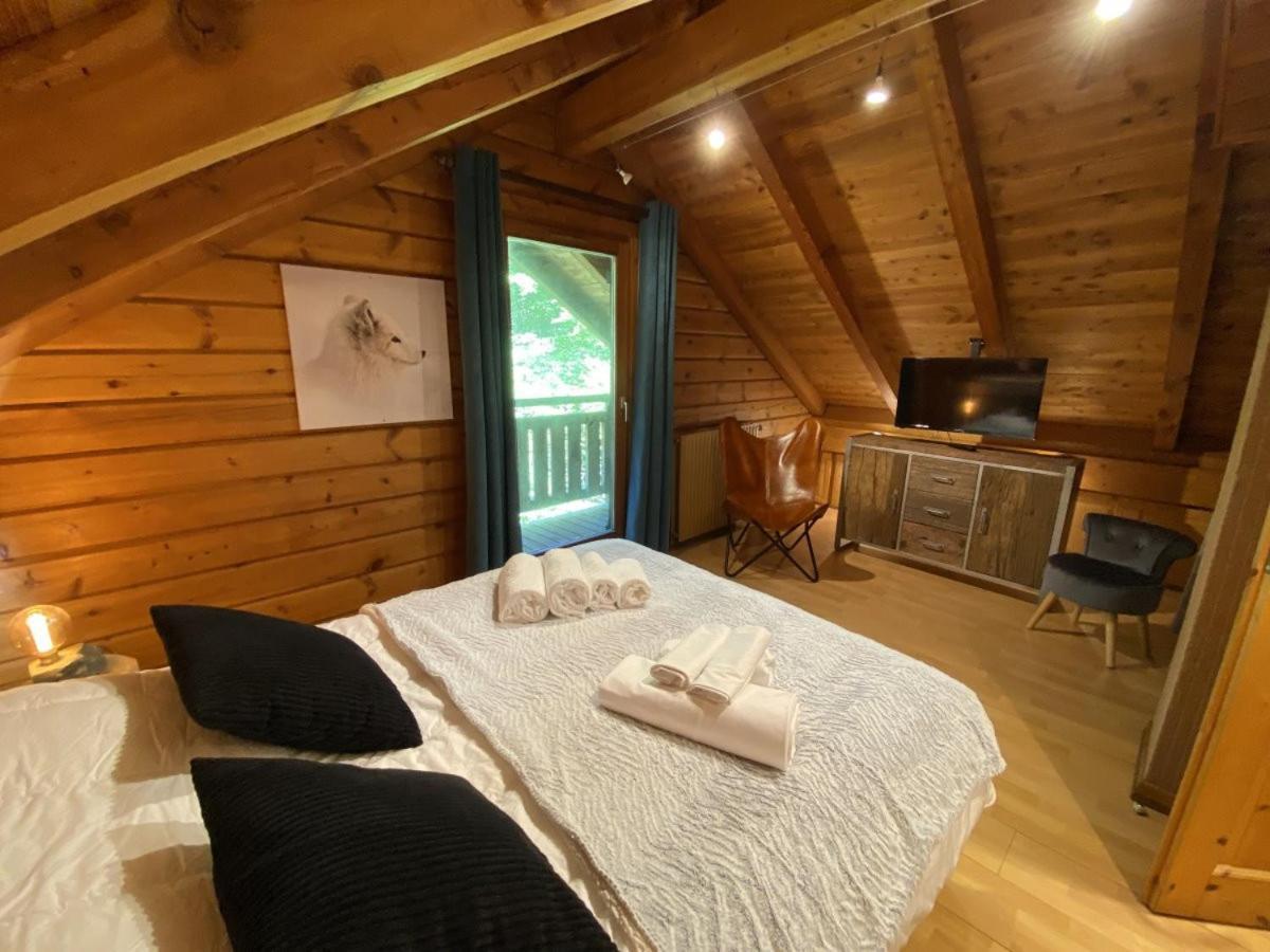 Le Renard Chalet En Bois La Bresse Eksteriør billede
